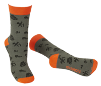 BNN BENNONKY TREK SOCKS GREEN/ORANGE ponožky-2