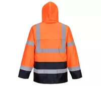 PW H443 bunda lehká nepromok Hi-Vis Oranž/tm.modrá-1