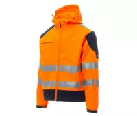 PAYPER SHINE 2.0 HiVis softshell bunda kapuce oranžová-1